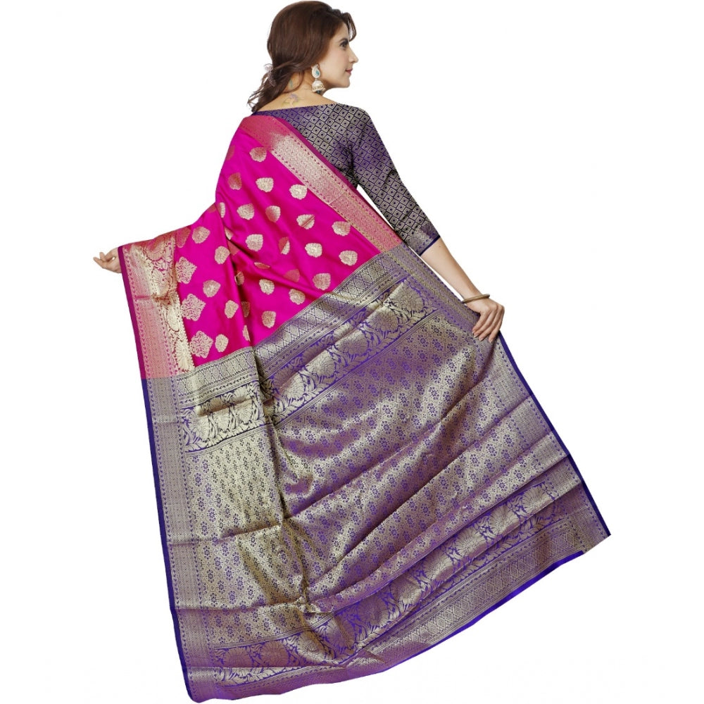 Tremendous Jacquard Woven Saree With Blouse Piece