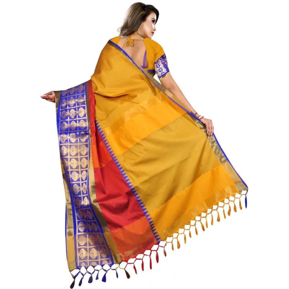 Glorious Jacquard Woven Saree With Blouse Piece