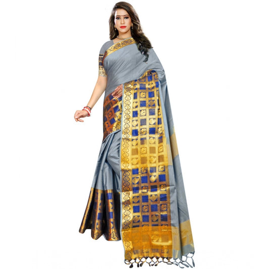 Glorious Jacquard Woven Saree With Blouse Piece