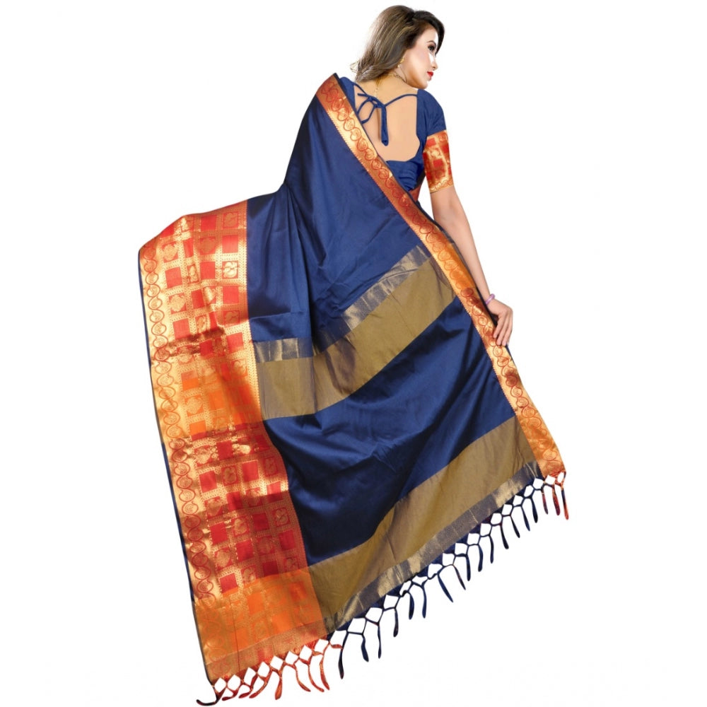 Superb Jacquard Woven Saree With Blouse Piece