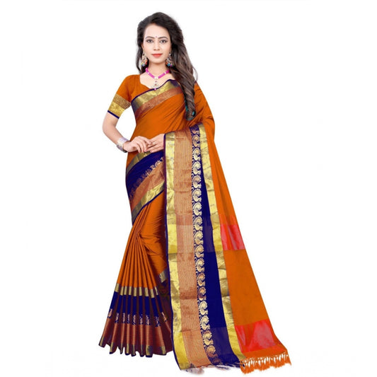 Glorious Jacquard Woven Saree With Blouse Piece