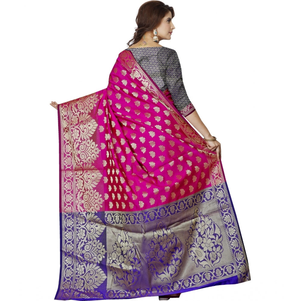 Glorious Jacquard Woven Saree With Blouse Piece