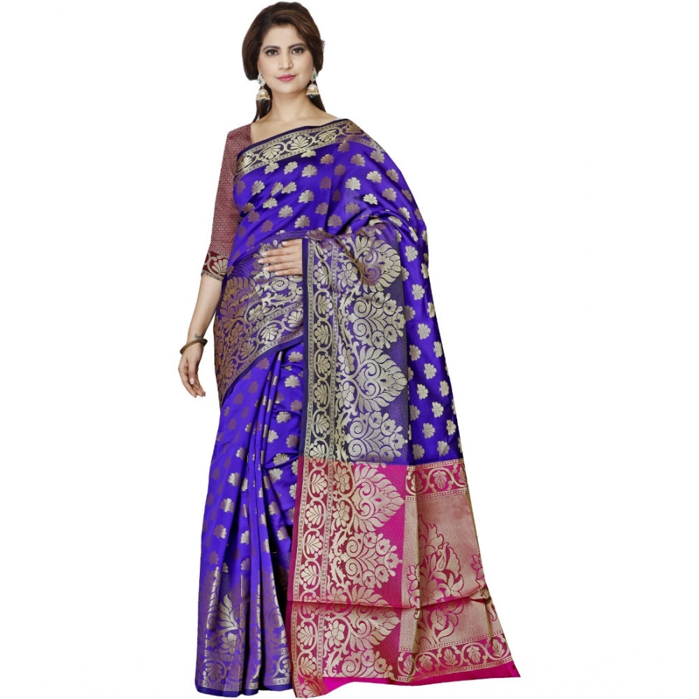 Superb Jacquard Woven Saree With Blouse Piece