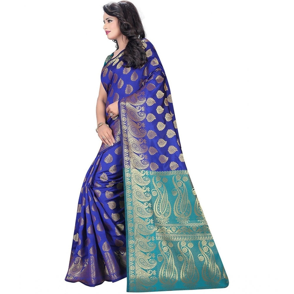 Superb Jacquard Woven Saree With Blouse Piece