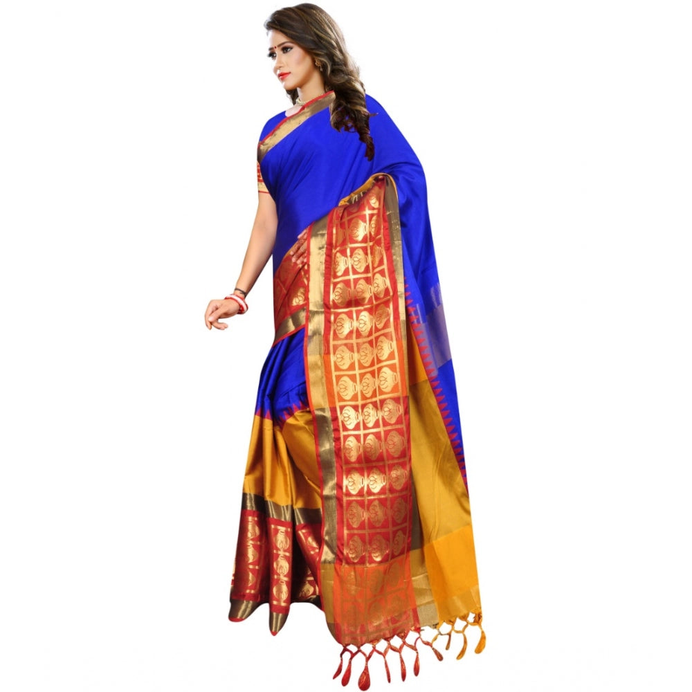 Superb Jacquard Woven Saree With Blouse Piece