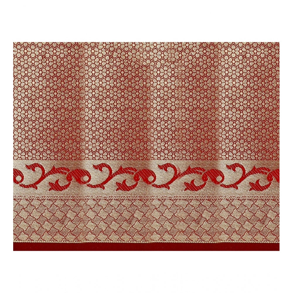 Superb Jacquard Woven Saree With Blouse Piece