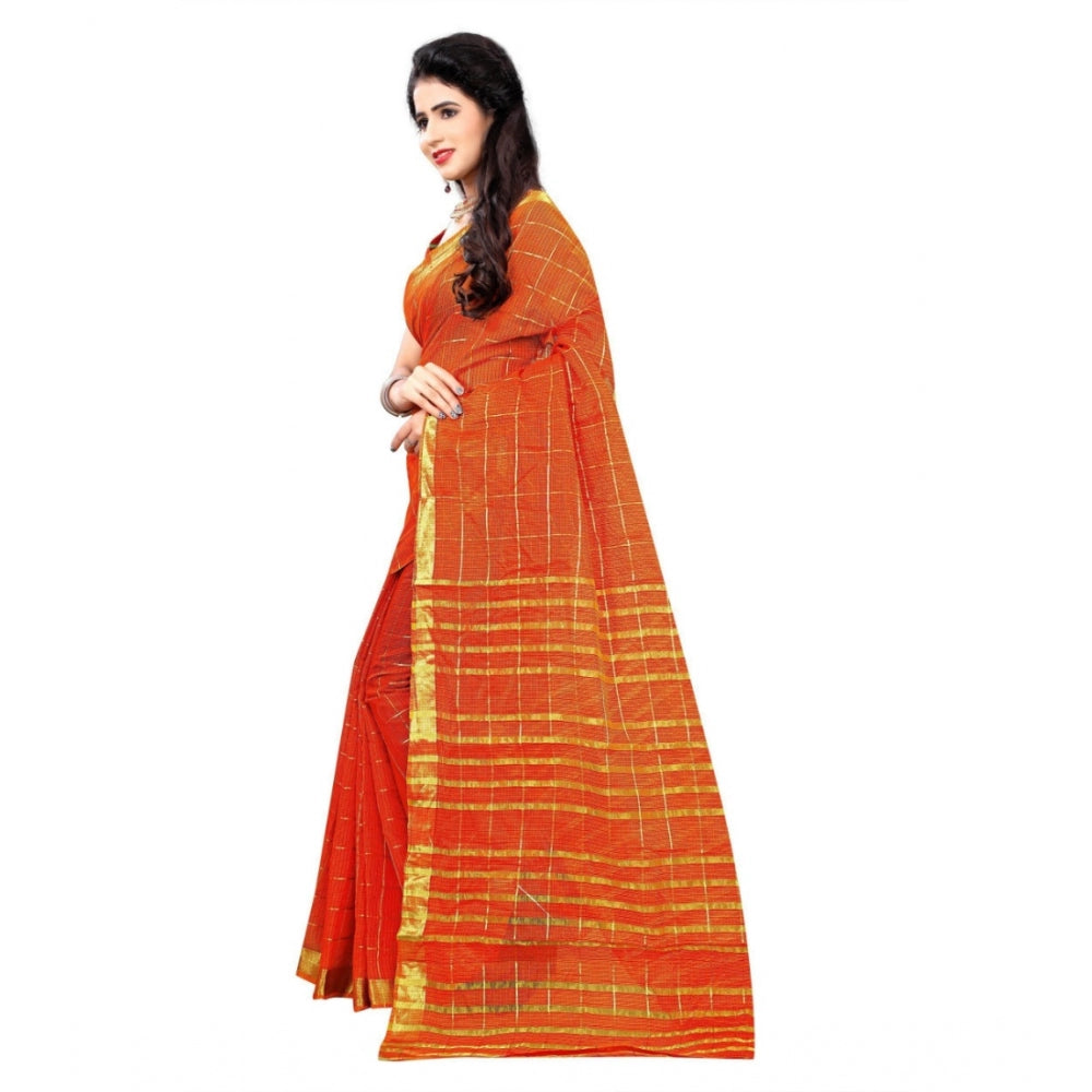 Tremendous Jacquard Woven Saree With Blouse Piece