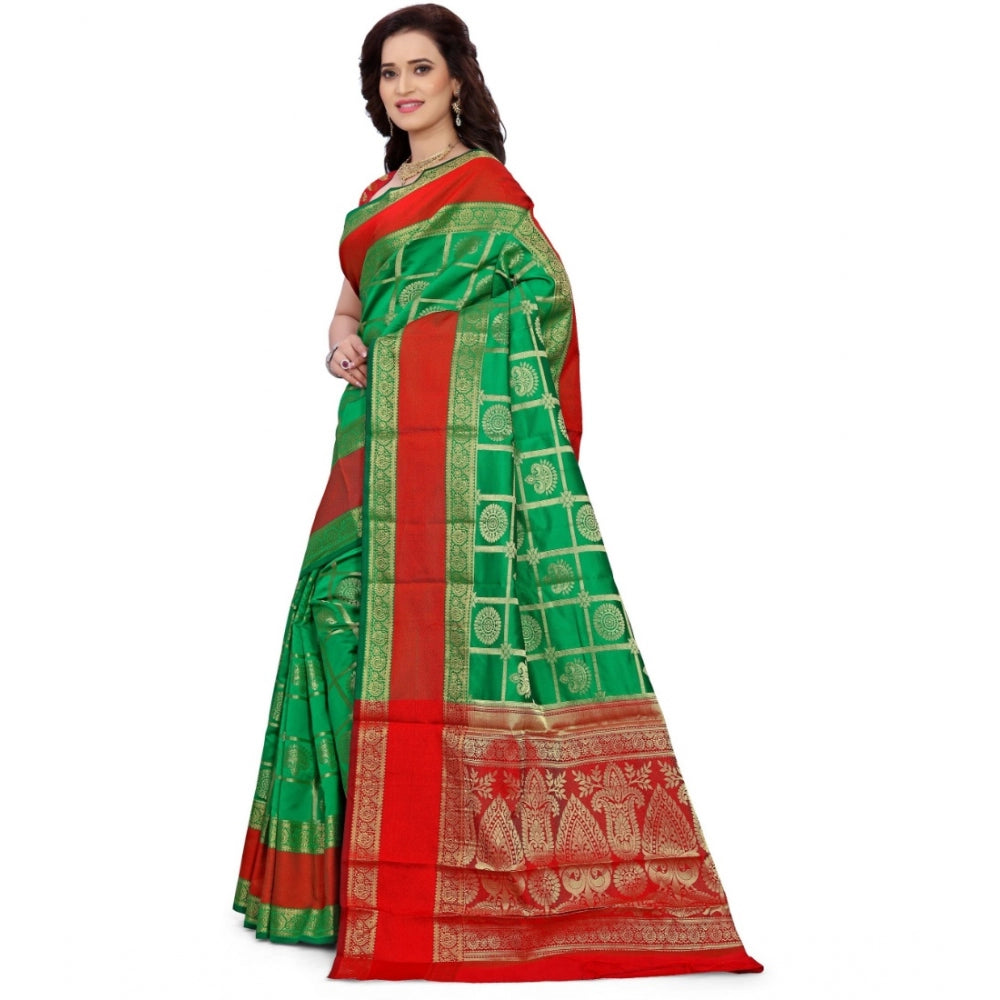 Glorious Jacquard Woven Saree With Blouse Piece