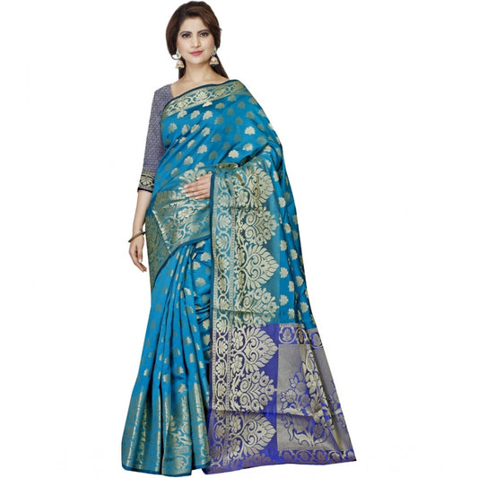 Superb Jacquard Woven Saree With Blouse Piece