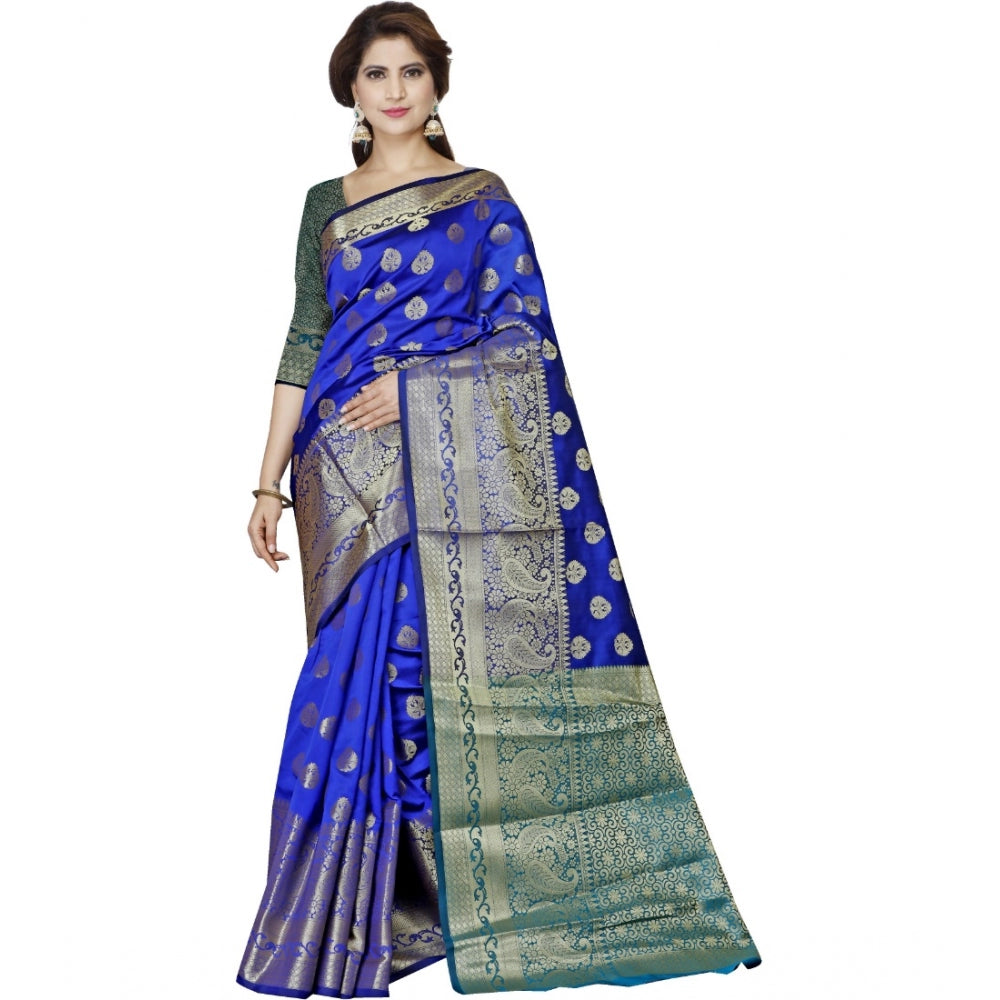 Glorious Jacquard Woven Saree With Blouse Piece