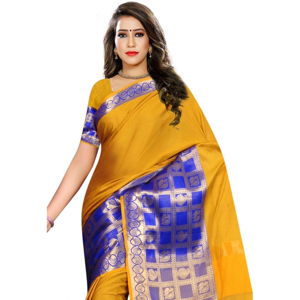 Glorious Jacquard Woven Saree With Blouse Piece