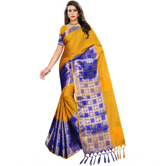 Glorious Jacquard Woven Saree With Blouse Piece