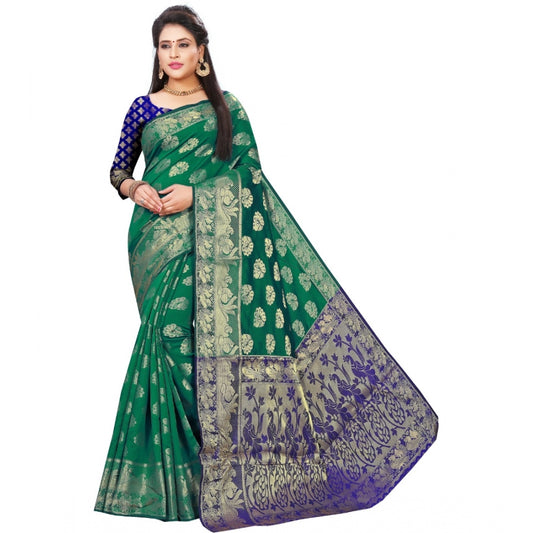 Glorious Jacquard Woven Saree With Blouse Piece