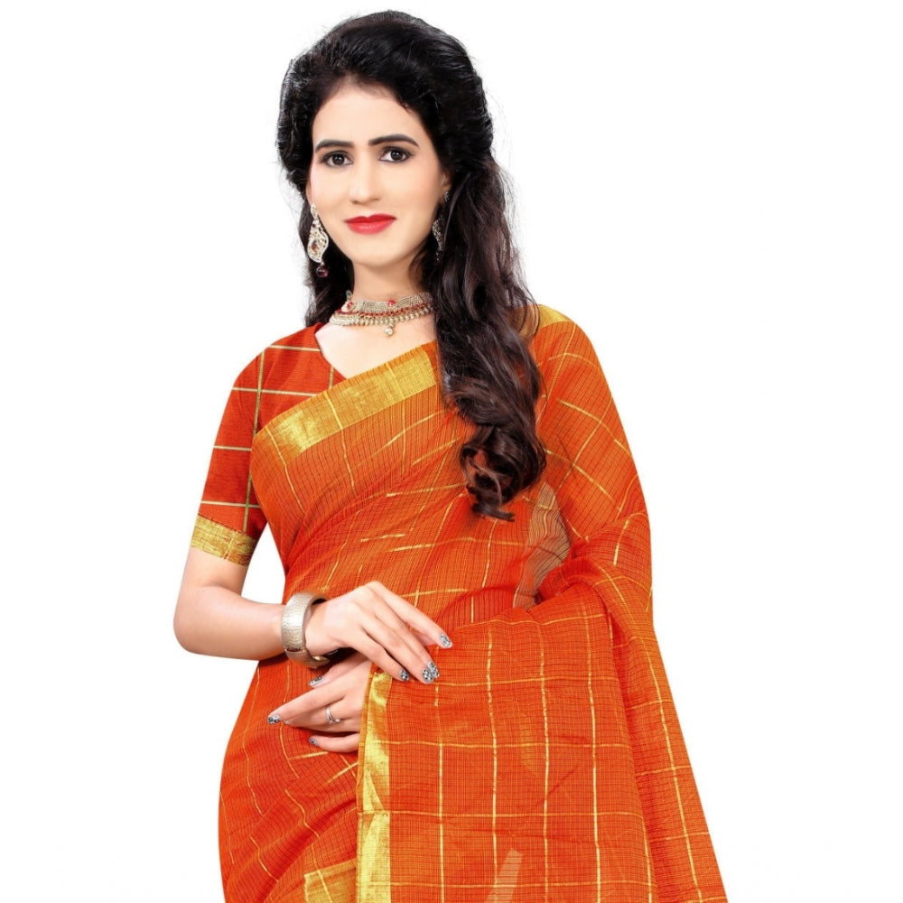 Tremendous Jacquard Woven Saree With Blouse Piece