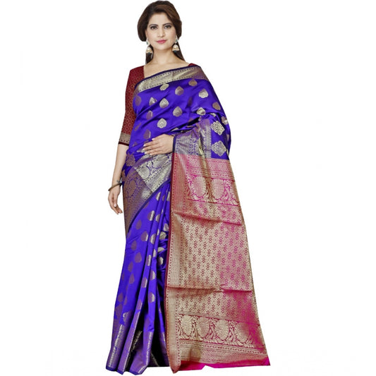 Superb Jacquard Woven Saree With Blouse Piece