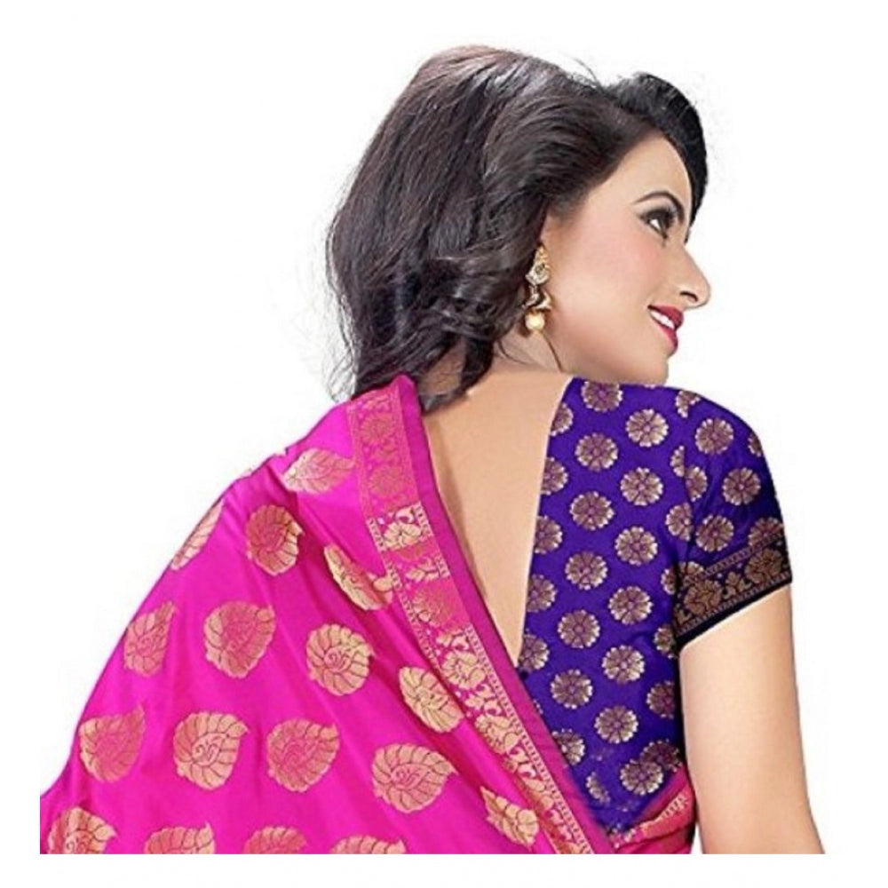 Tremendous Jacquard Woven Saree With Blouse Piece