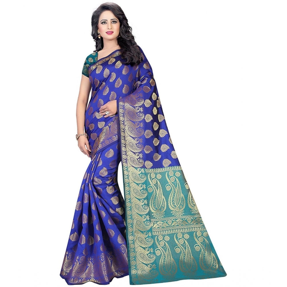 Superb Jacquard Woven Saree With Blouse Piece