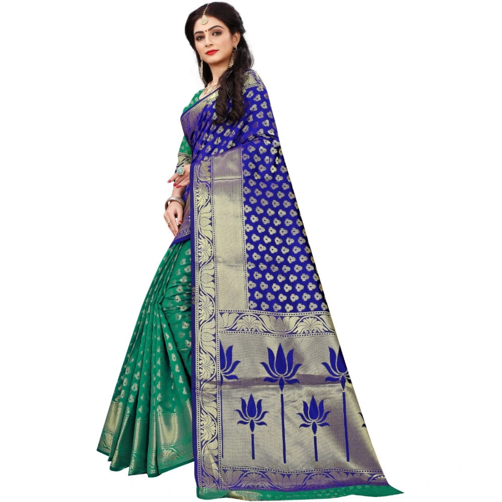 Glorious Jacquard Woven Saree With Blouse Piece