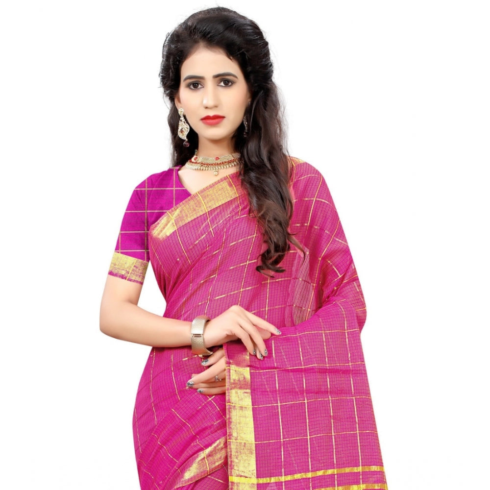 Tremendous Jacquard Woven Saree With Blouse Piece