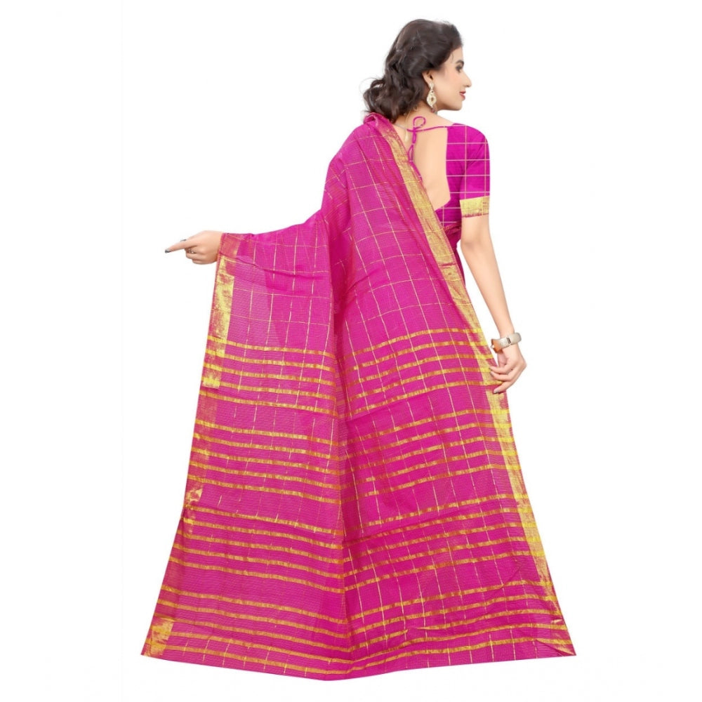 Tremendous Jacquard Woven Saree With Blouse Piece