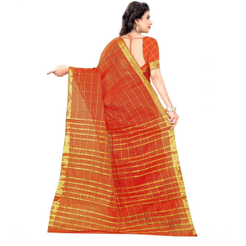 Tremendous Jacquard Woven Saree With Blouse Piece