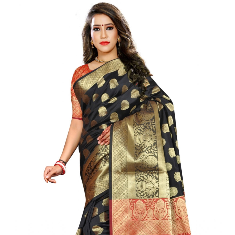 Superb Jacquard Woven Saree With Blouse Piece