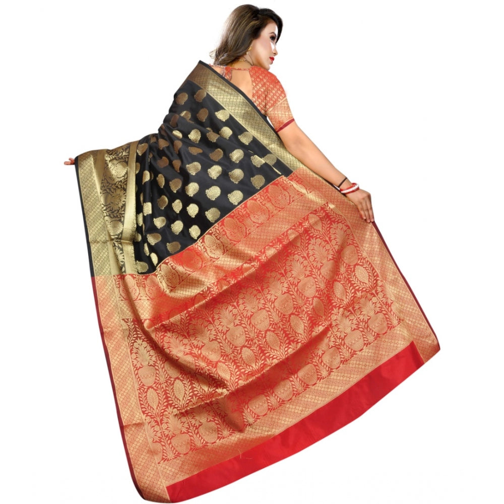 Superb Jacquard Woven Saree With Blouse Piece