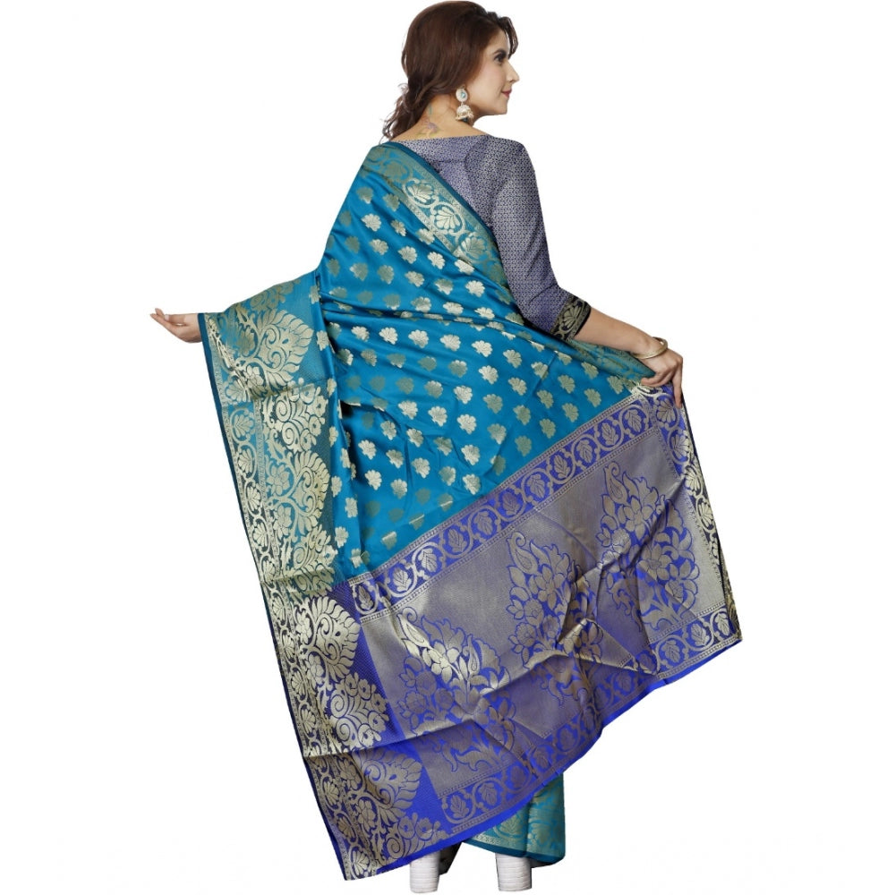 Superb Jacquard Woven Saree With Blouse Piece