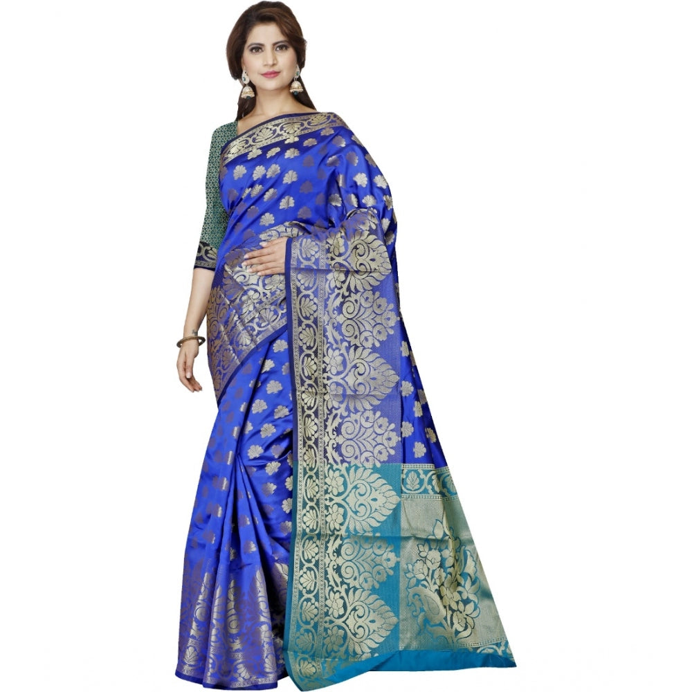 Superb Jacquard Woven Saree With Blouse Piece