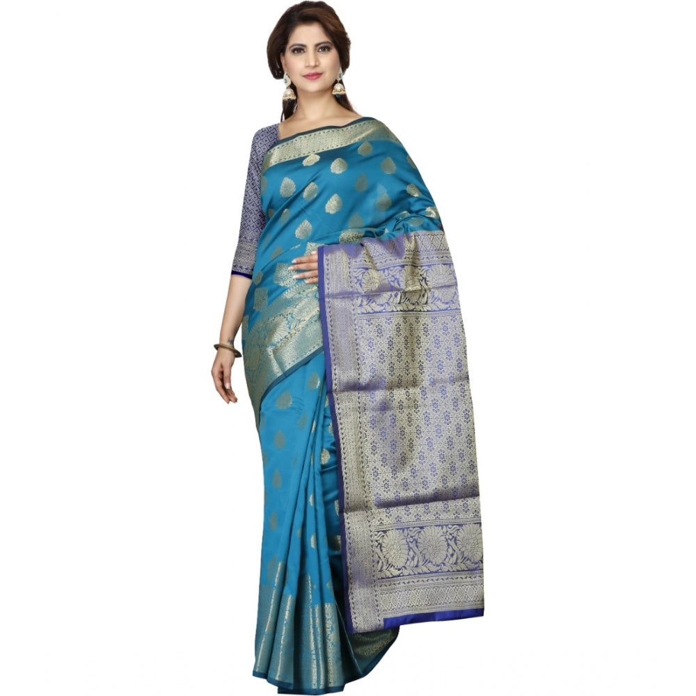 Glorious Jacquard Woven Saree With Blouse Piece