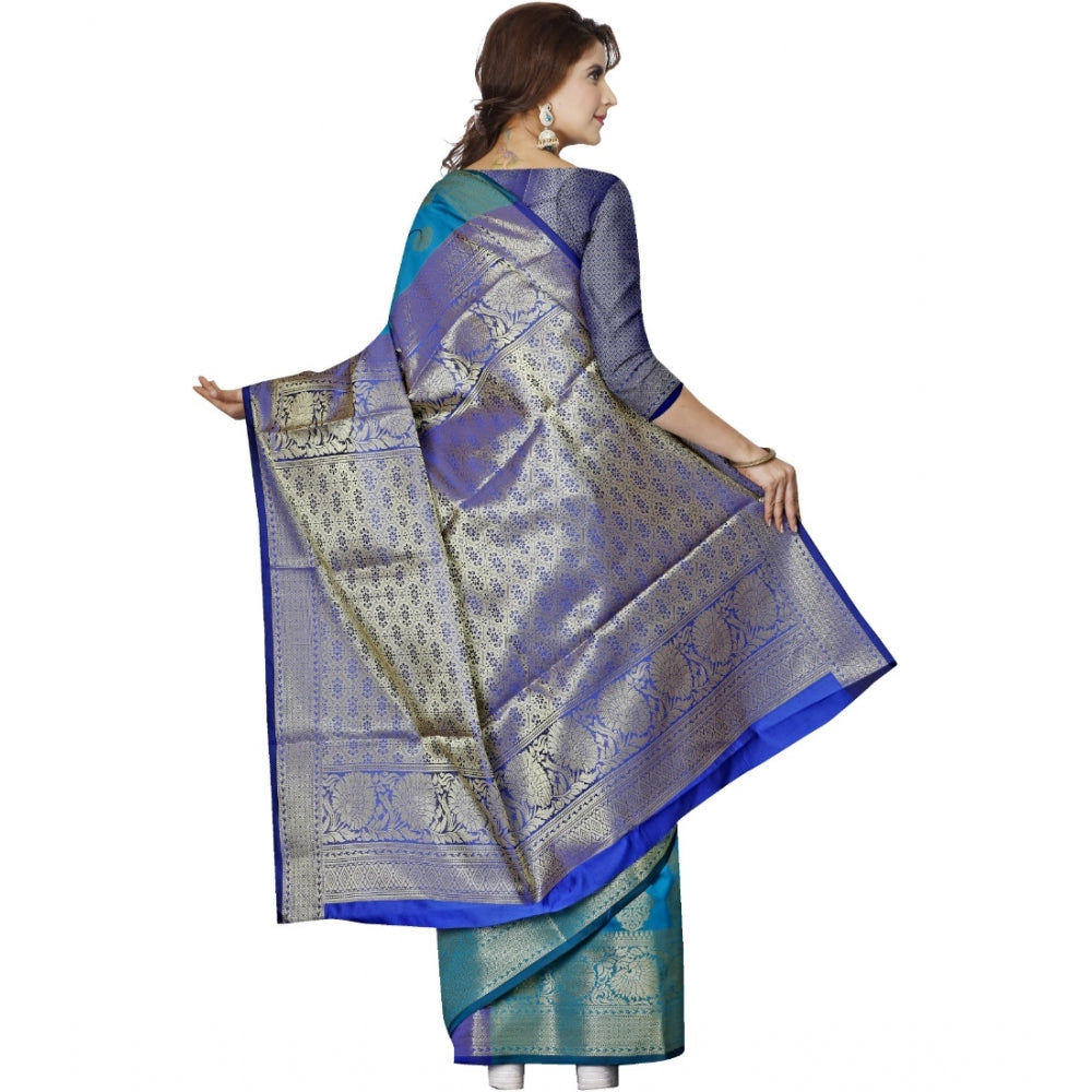 Glorious Jacquard Woven Saree With Blouse Piece