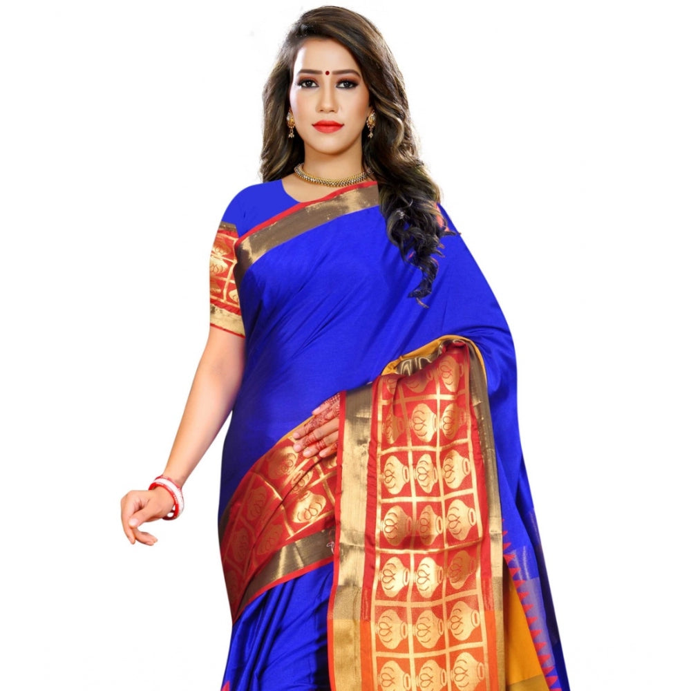 Superb Jacquard Woven Saree With Blouse Piece