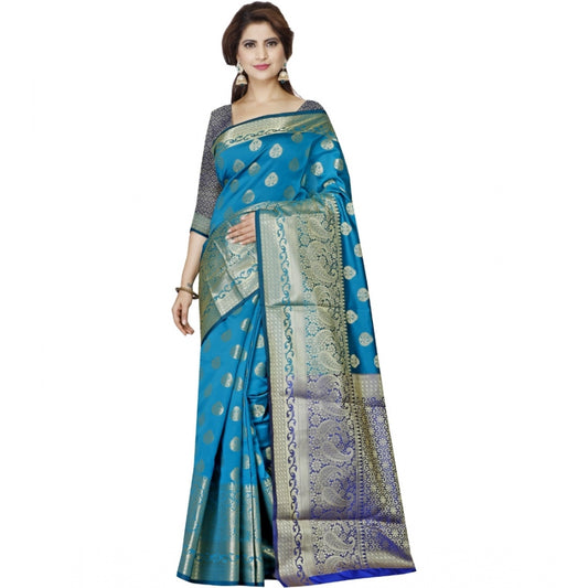 Superb Jacquard Woven Saree With Blouse Piece