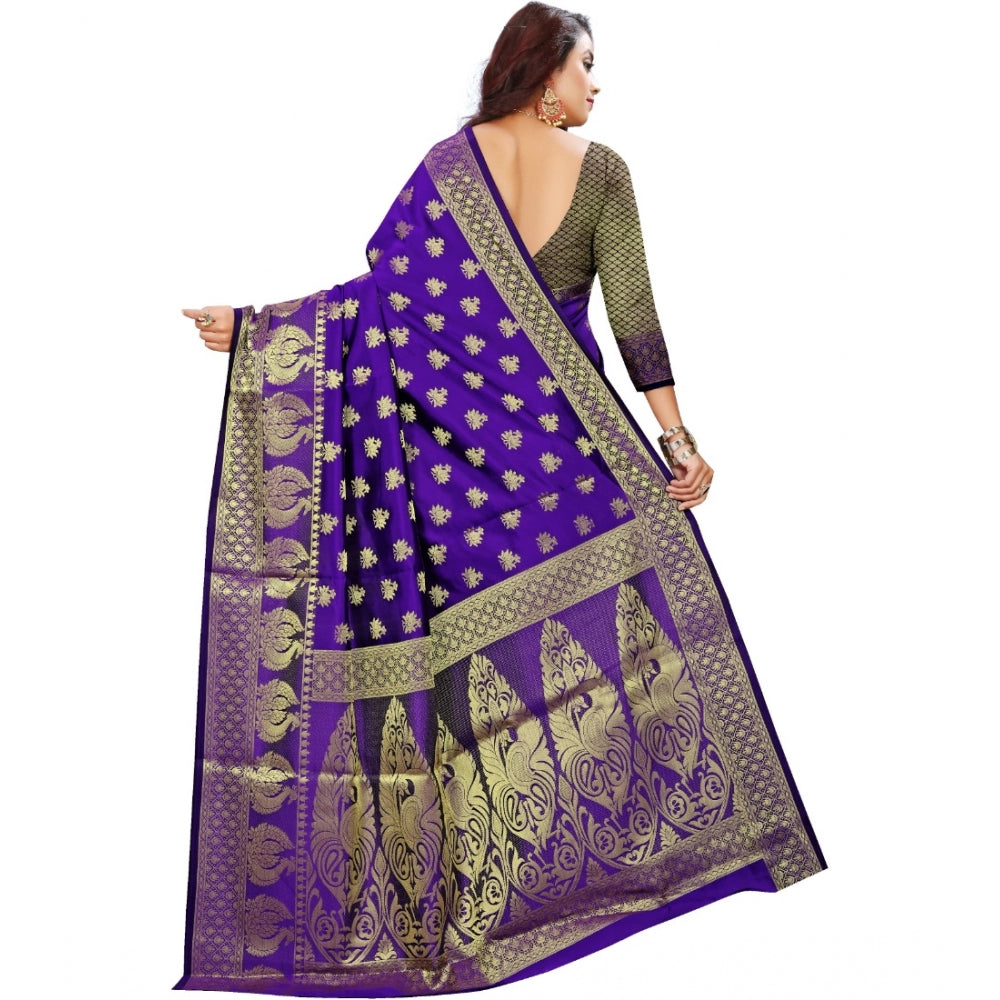 Tremendous Jacquard Woven Saree With Blouse Piece