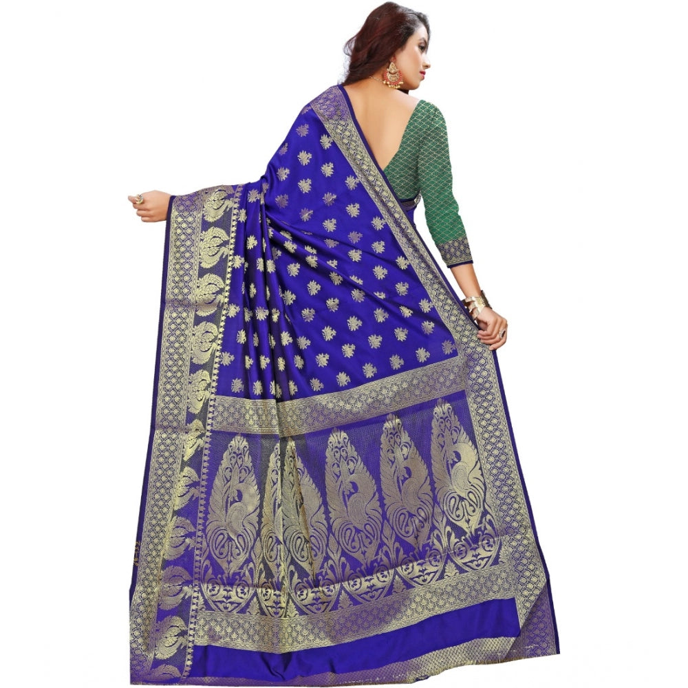 Superb Jacquard Woven Saree With Blouse Piece