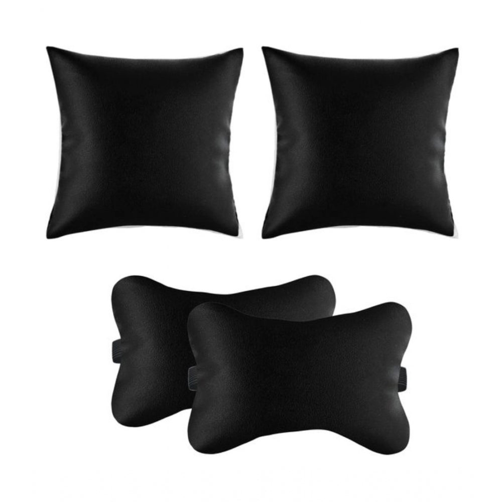 Awesome Pack Of 6 Polyester Solid Car Pillow Sets