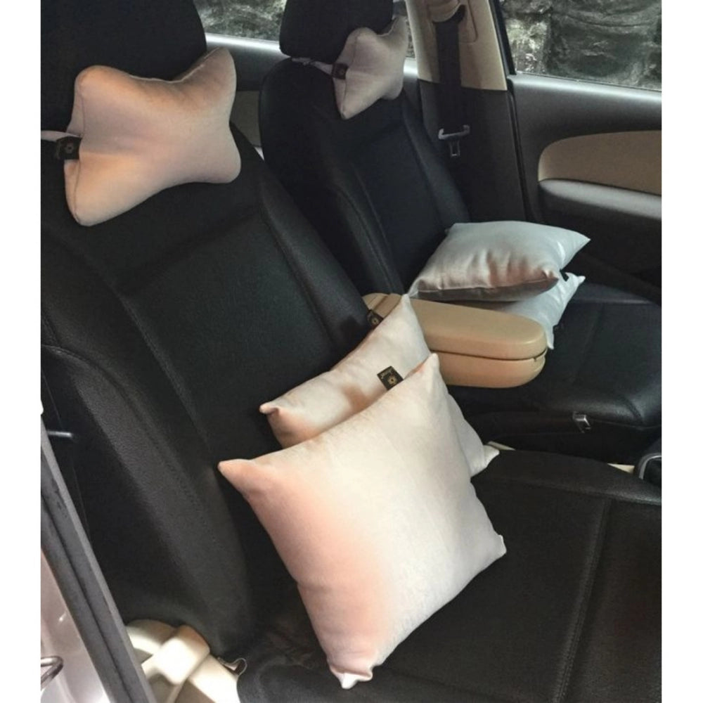 Awesome Pack Of 6 Polyester Solid Car Pillow Sets