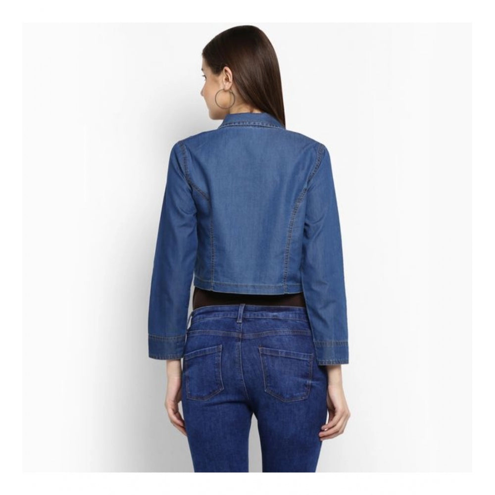 Superb Denim Pleated Shrug