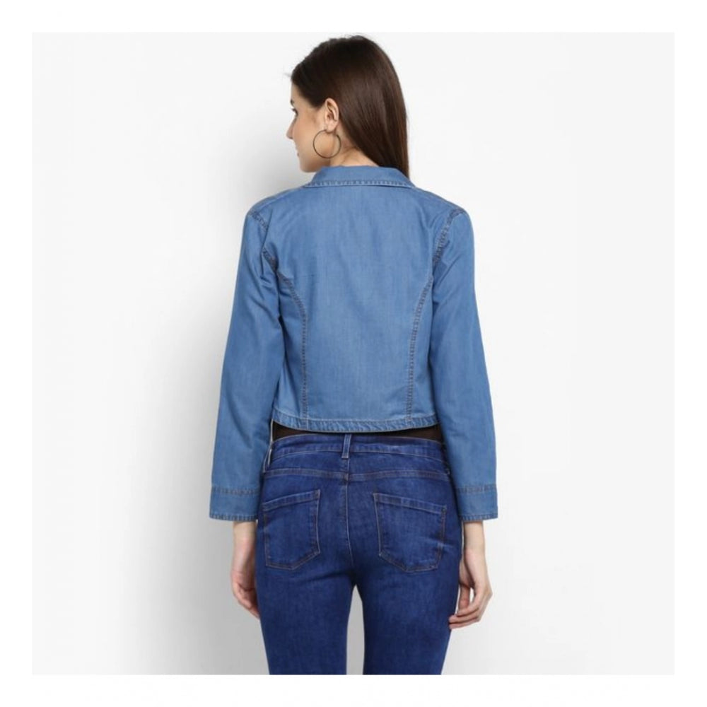 Superb Denim Smocking Shrug