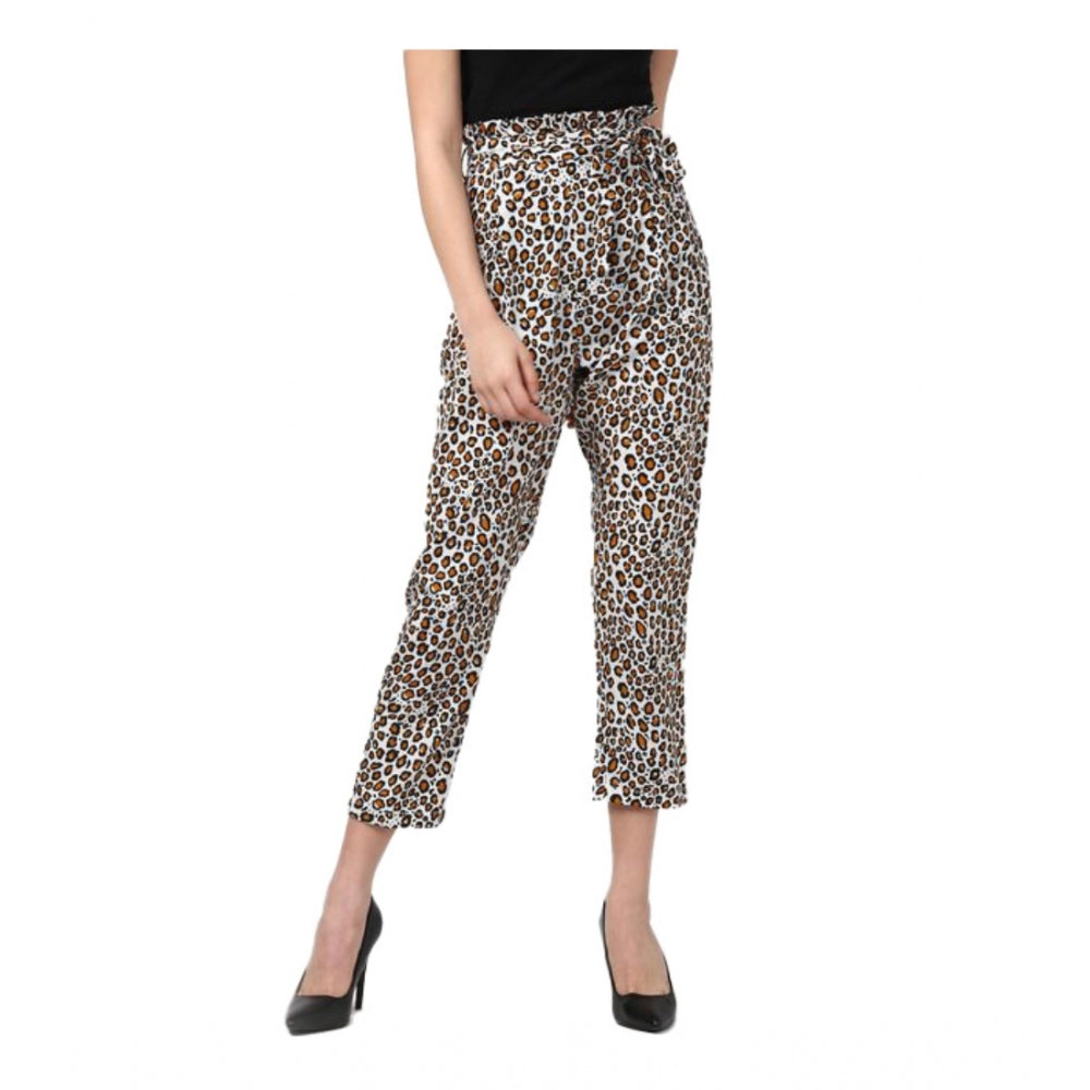 Incredible Polyester Printed Elasticated Trousers