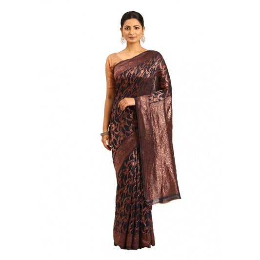 Exquisite Cotton Woven Design Saree With Blouse Piece