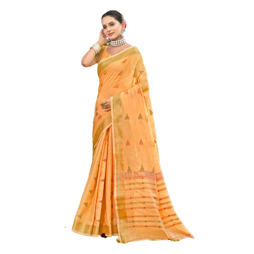 Sassy Cotton Printed Saree With Blouse Piece