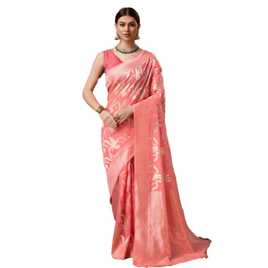 Glamorous Cotton Printed Saree With Blouse Piece