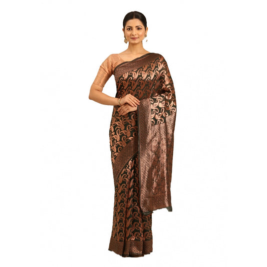 Groovy Cotton Woven Design Saree With Blouse Piece