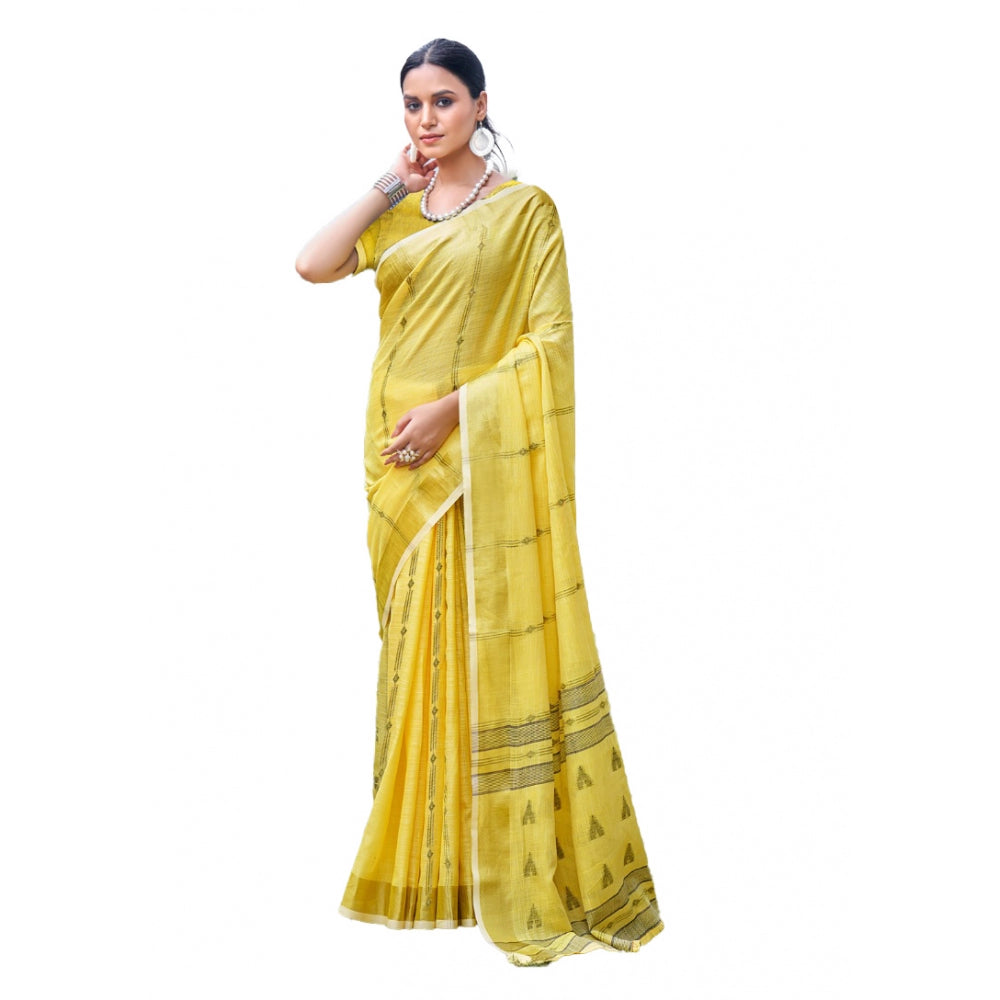 Sassy Cotton Printed Saree With Blouse Piece