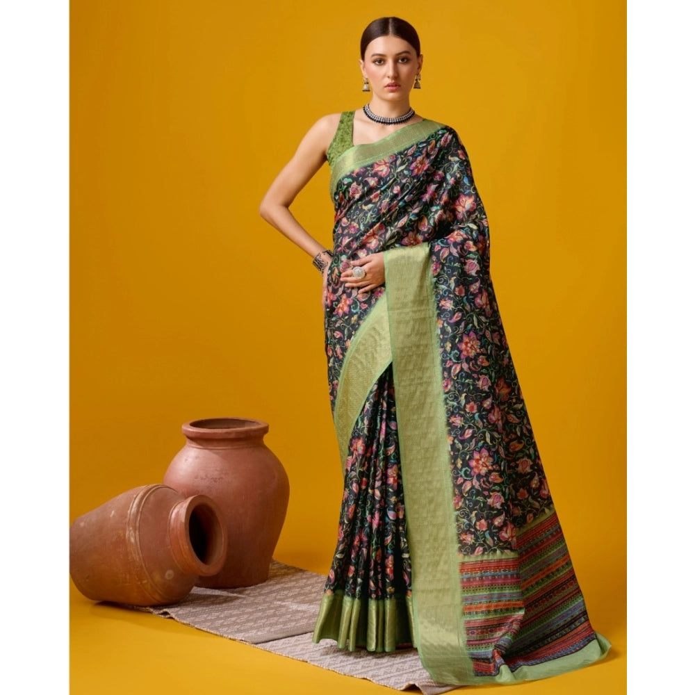 Sassy Cotton Printed Saree With Blouse Piece