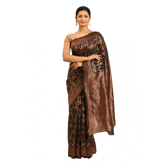 Groovy Cotton Woven Design Saree With Blouse Piece