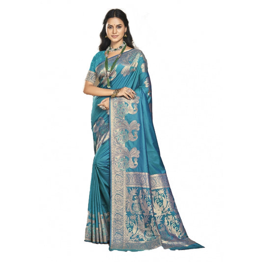 Fashionista Silk Woven Design Saree With Blouse Piece