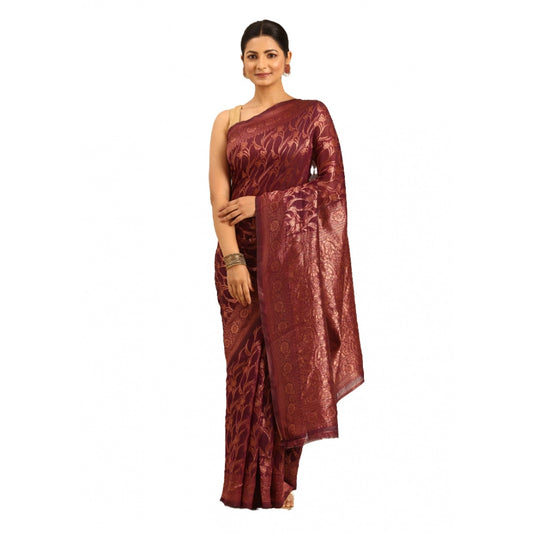 Exquisite Cotton Woven Design Saree With Blouse Piece