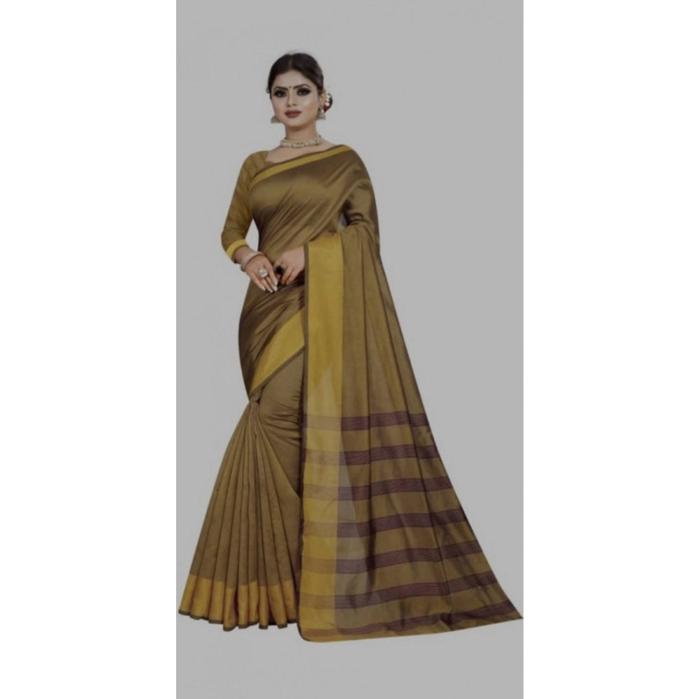 Unique Cotton Woven Saree With Blouse Piece